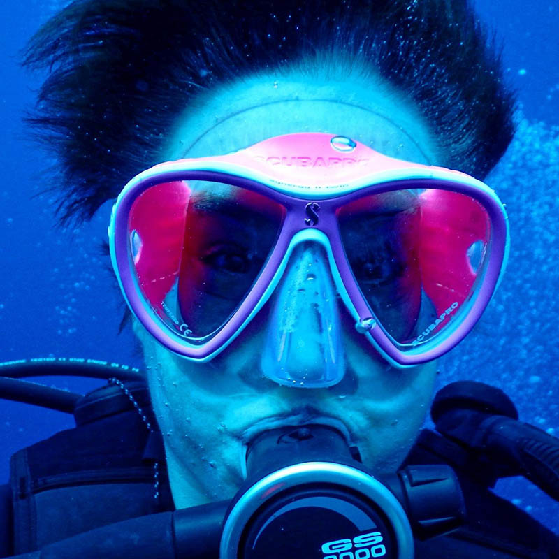 Masque de plongée à ta vue